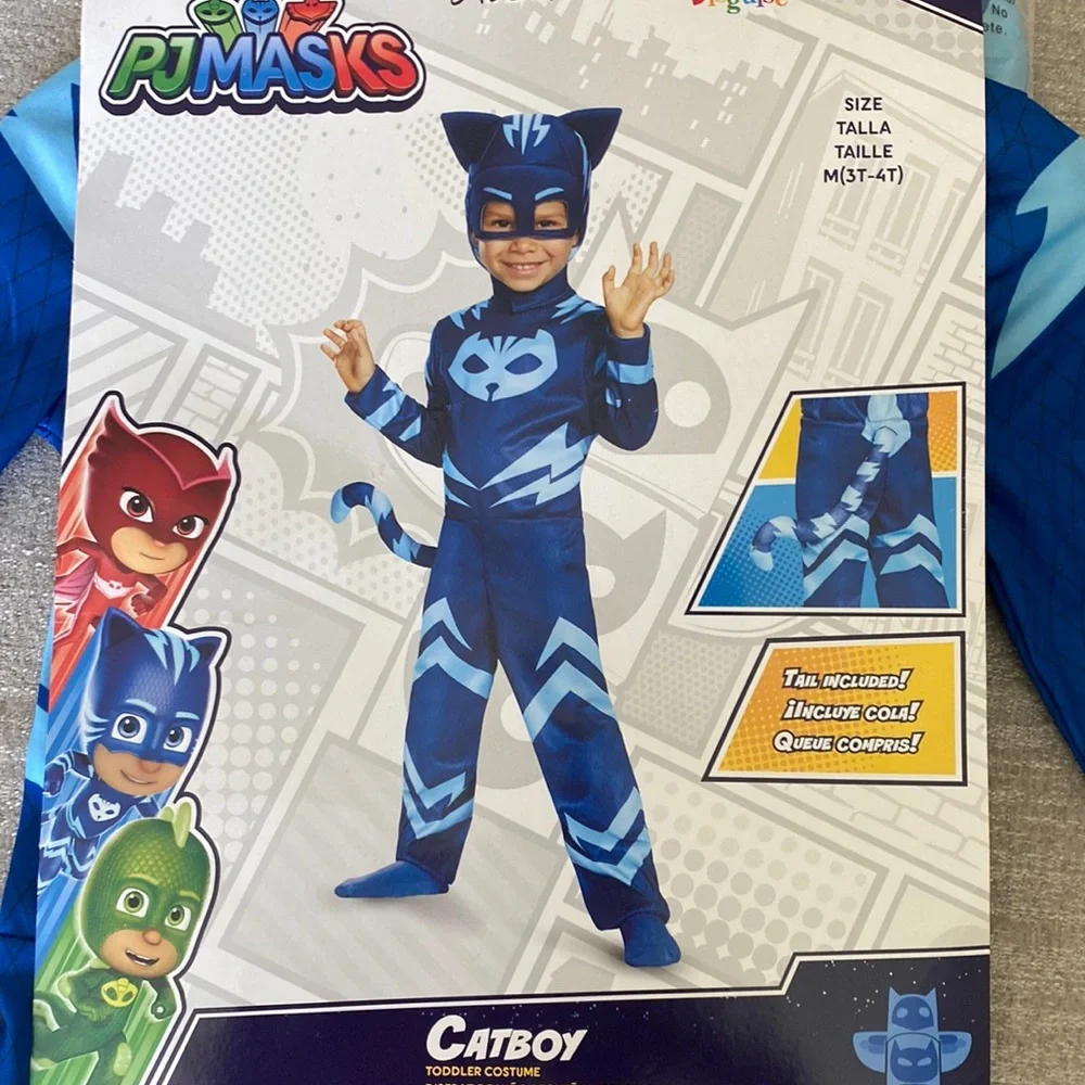 P J Masks CatBoy Costume Size 3-4T. - Picture 4 of 14